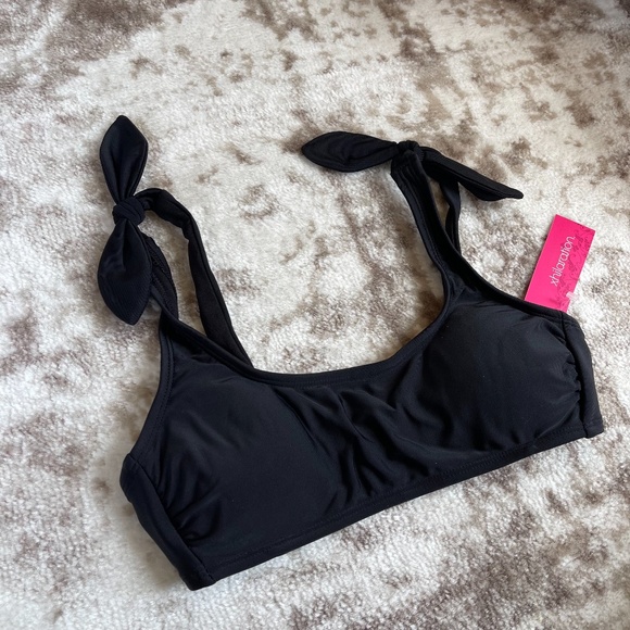 Xhilaration Black Bikini Swim Top Sz S NWT - Picture 2 of 6